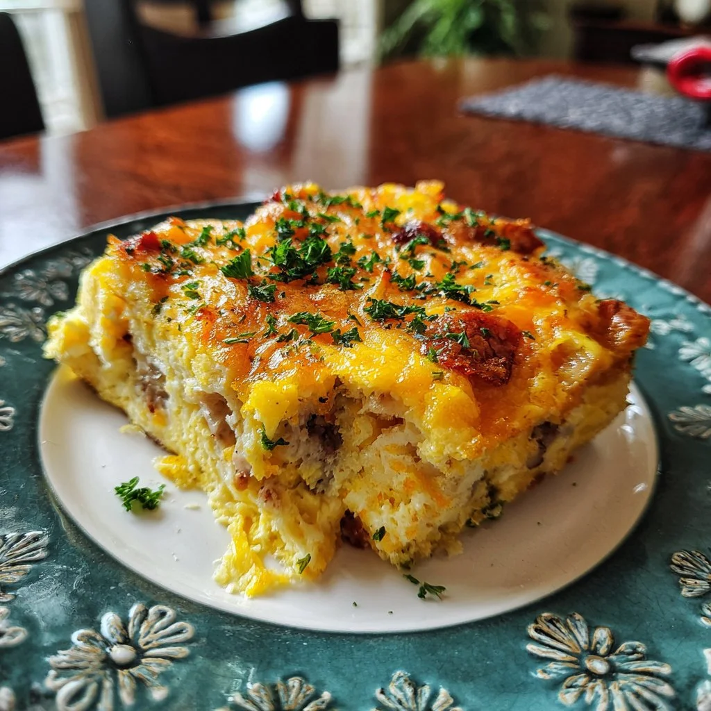 Overnight Slow Cooker Breakfast Casserole