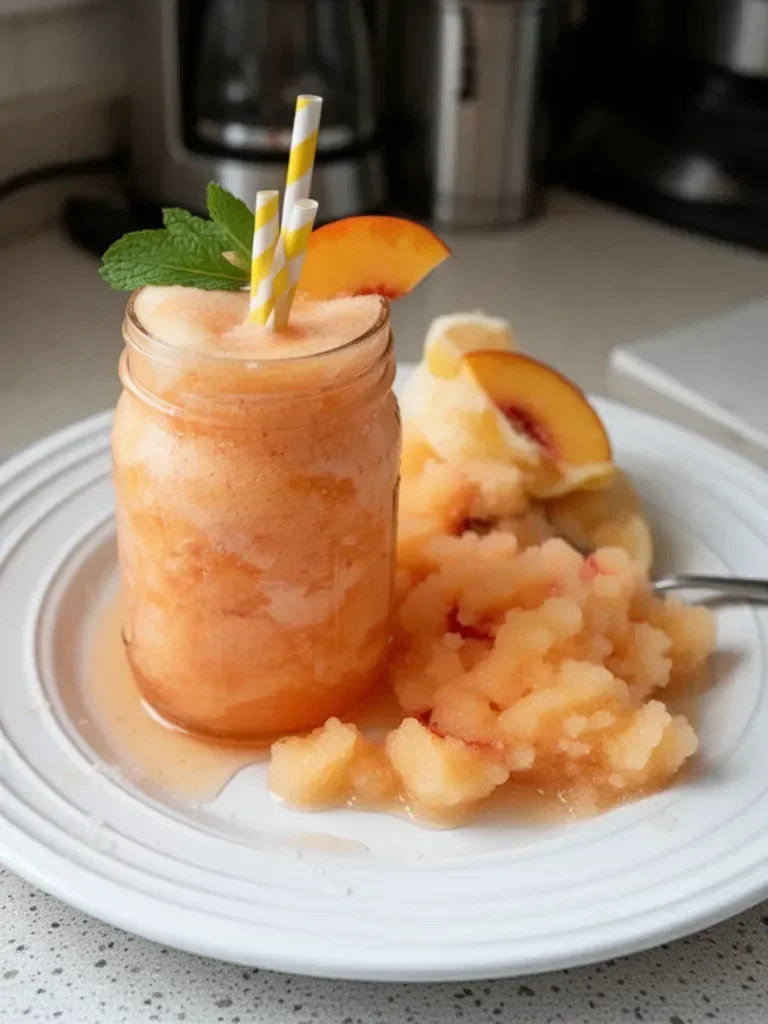 Peach Lemonade Slush Recipe
