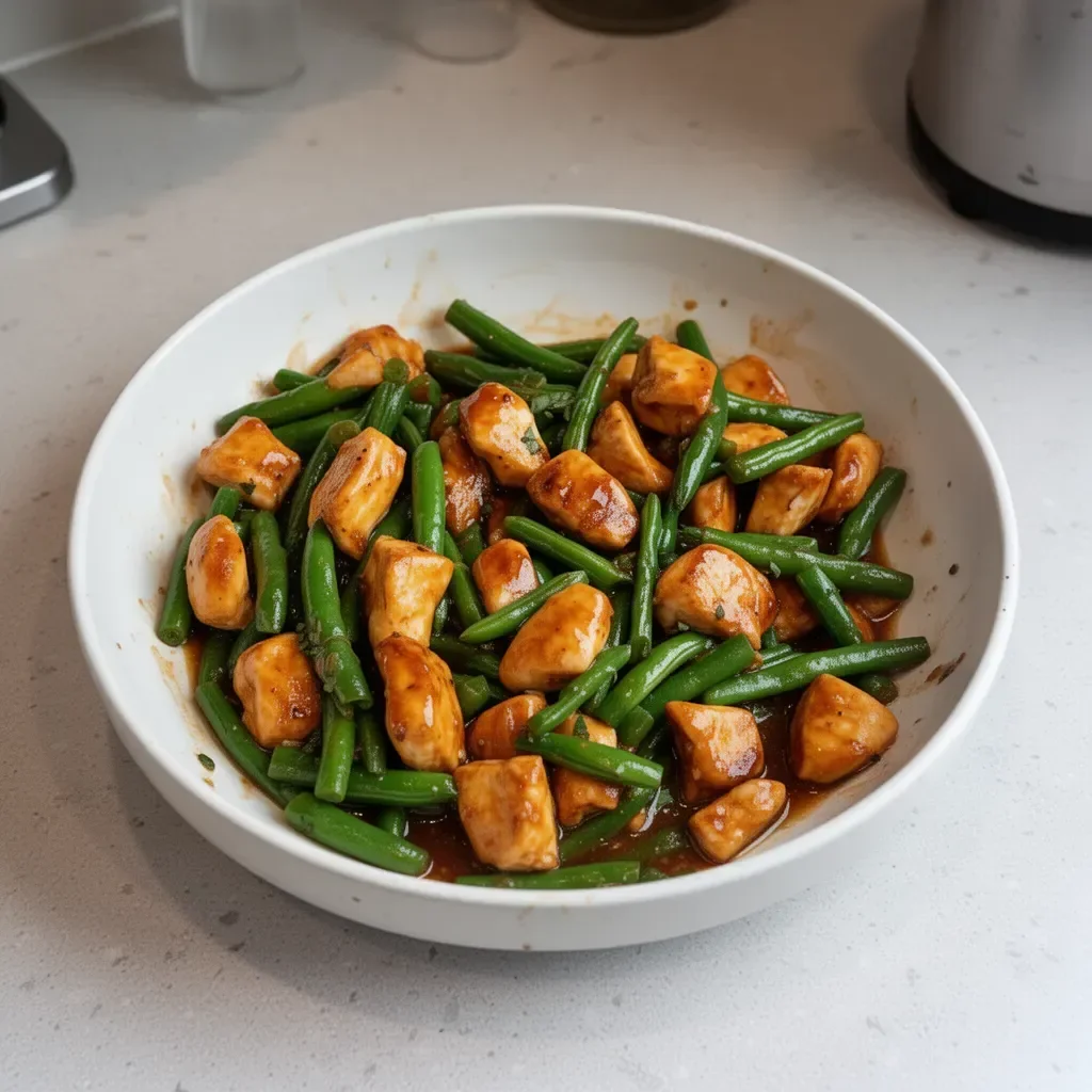 Quick Chicken Breast and Green Beans