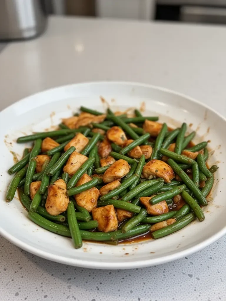 Quick Chicken Breast and Green Beans