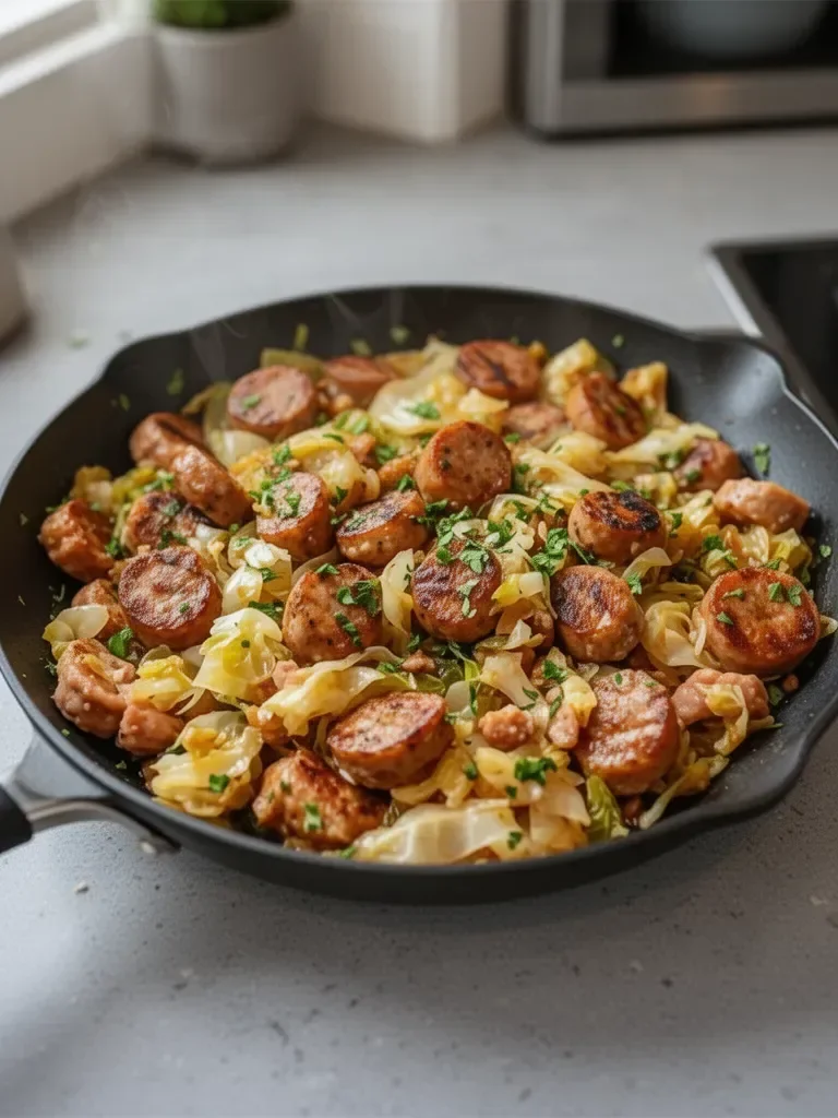 Sausage and Cabbage Stir Fry