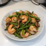 Shrimp and Asparagus Stir-Fry with Mushrooms