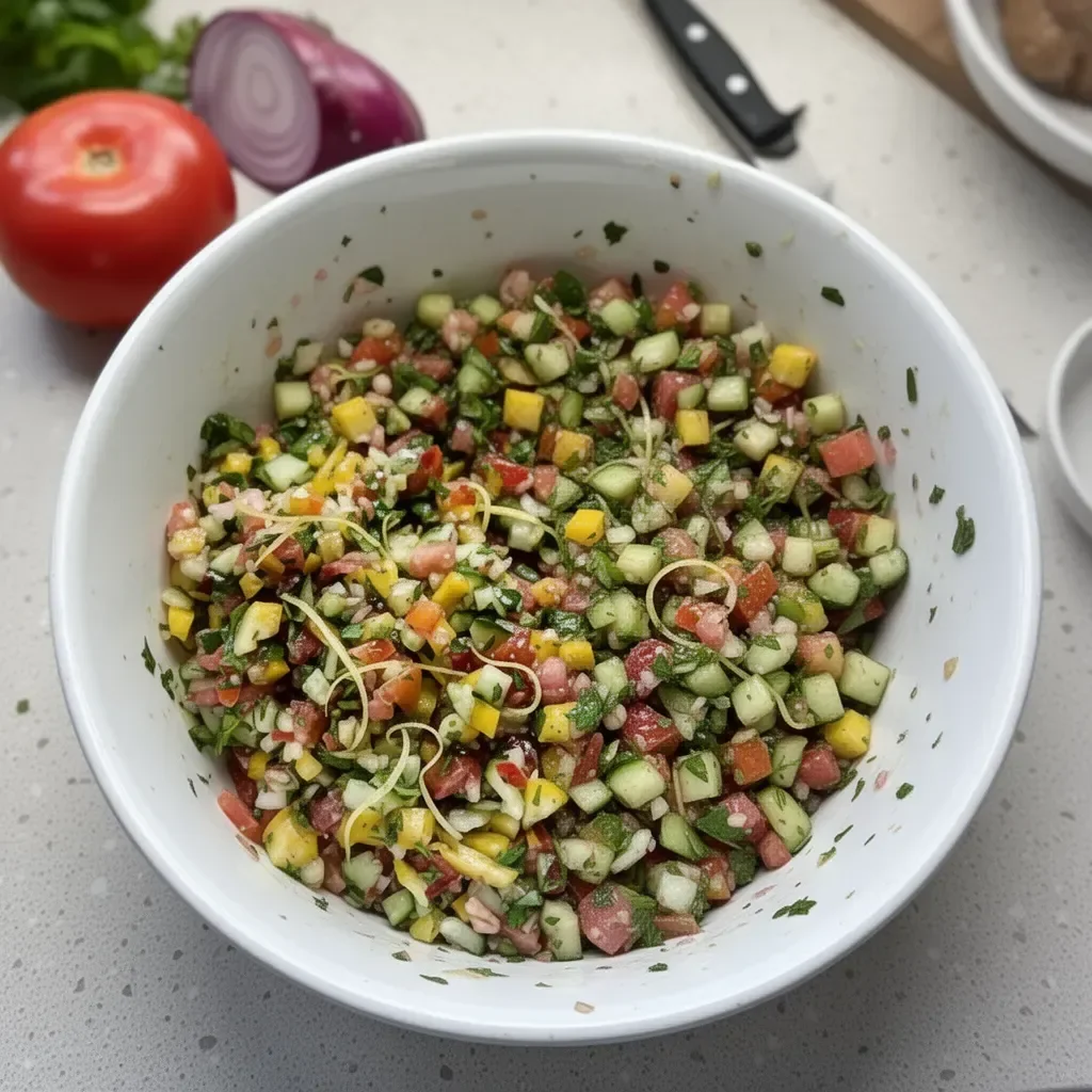 Simple Healthy Israeli Salad