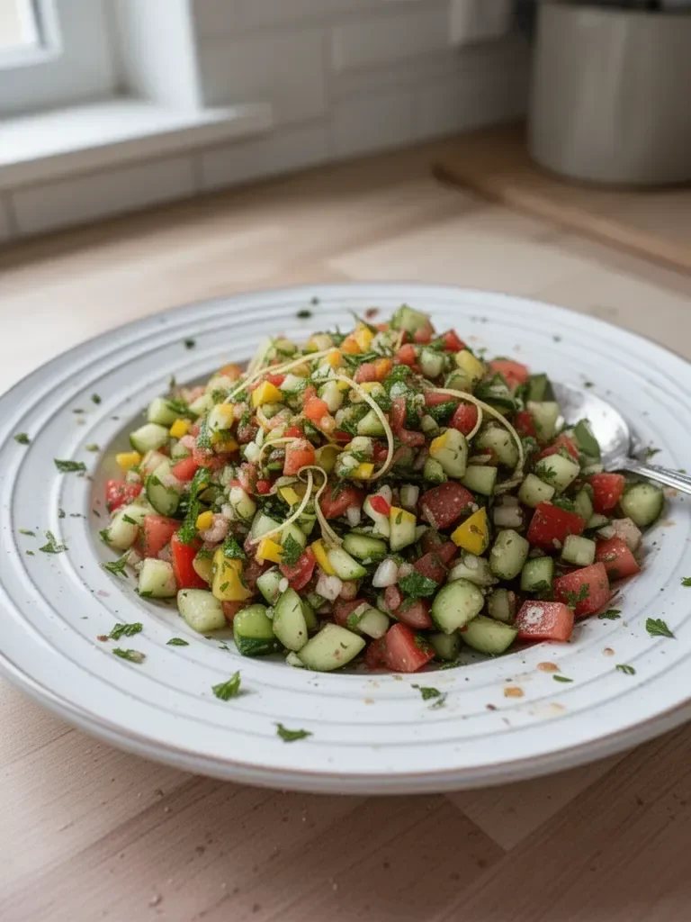 Simple Healthy Israeli Salad