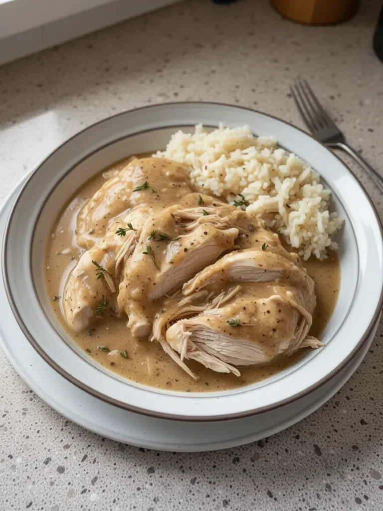 Slow Cooker Chicken and Gravy