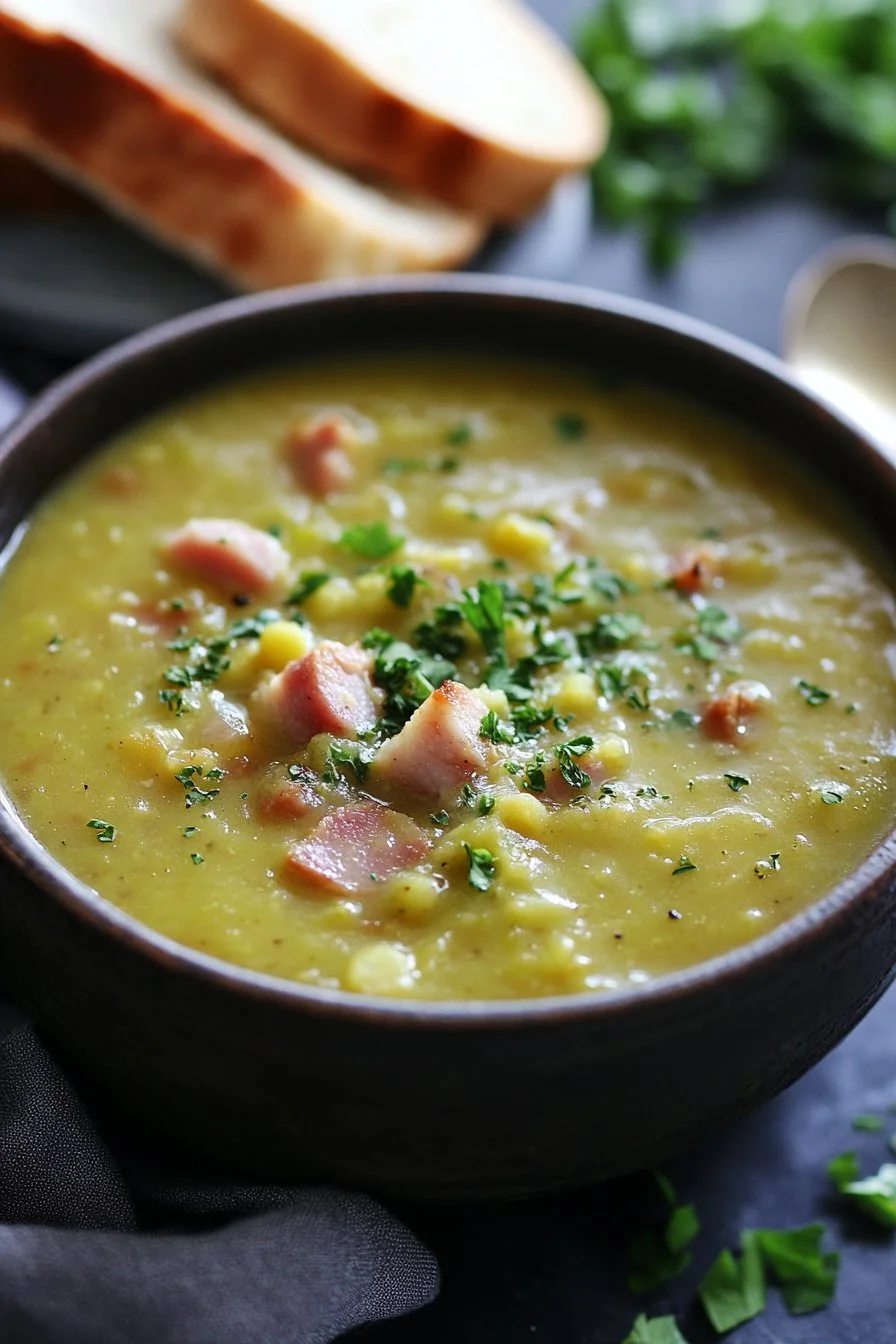 Split Pea Soup with Ham Bone