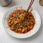 Sticky Garlic Chicken Noodles