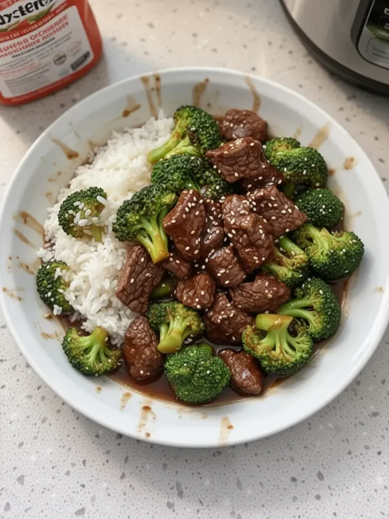 Tasty Sesame Instant Pot Beef and Broccoli