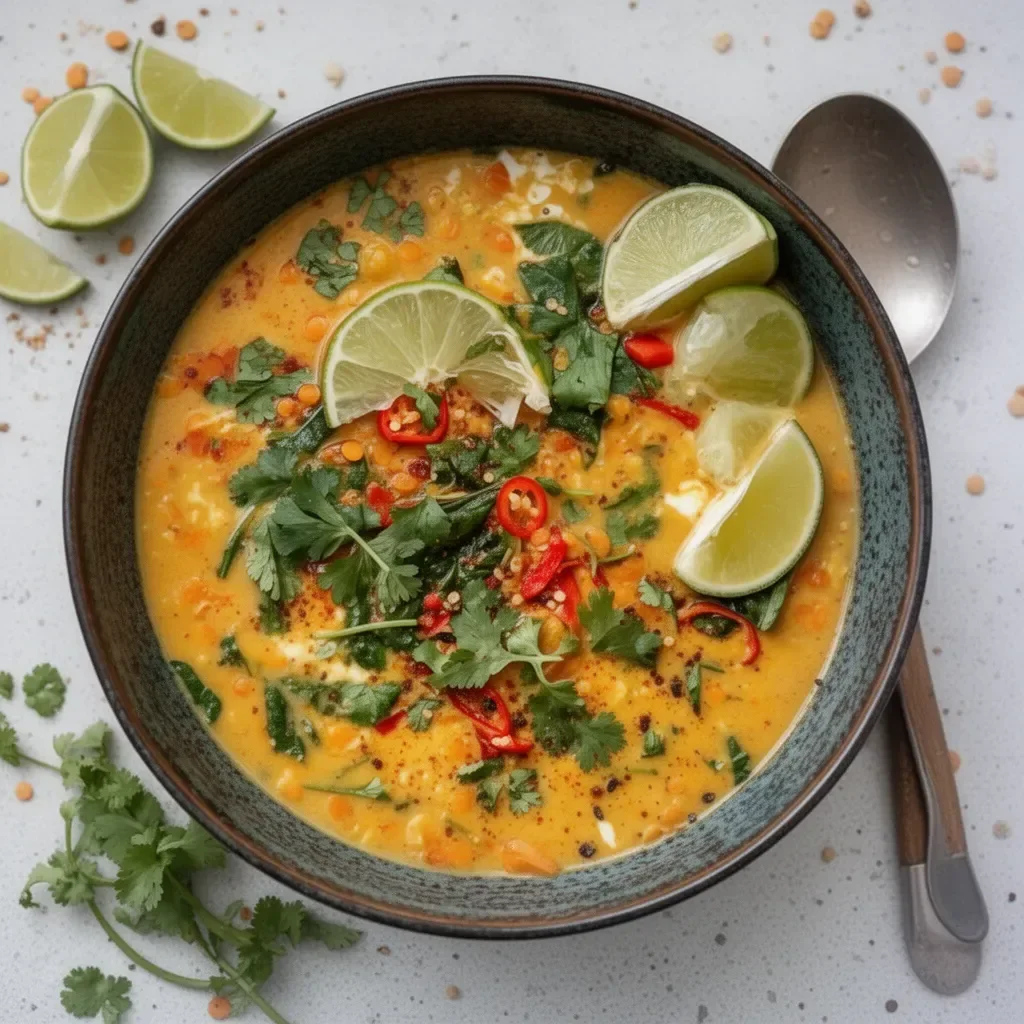Thai Coconut Red Lentil Soup