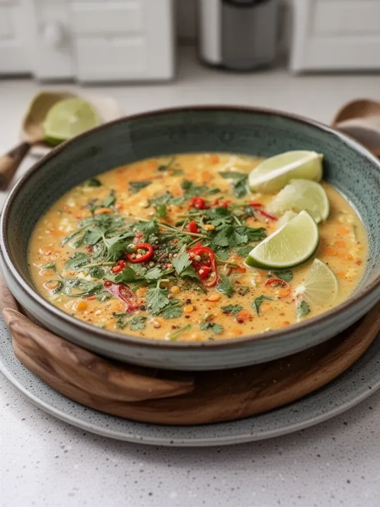 Thai Coconut Red Lentil Soup