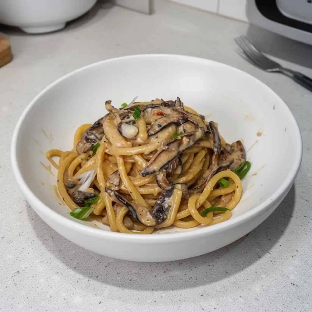 30-Minute Miso Mushroom Bucatini