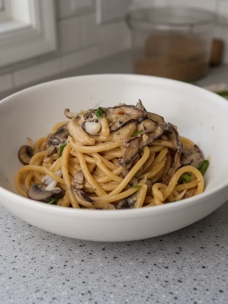 30-Minute Miso Mushroom Bucatini