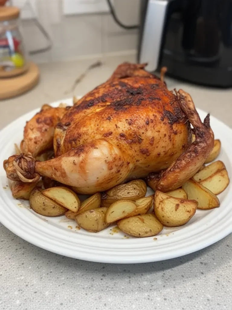 Air Fryer Rotisserie Chicken