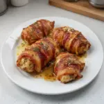 Bacon Wrapped Garlic Parmesan Chicken