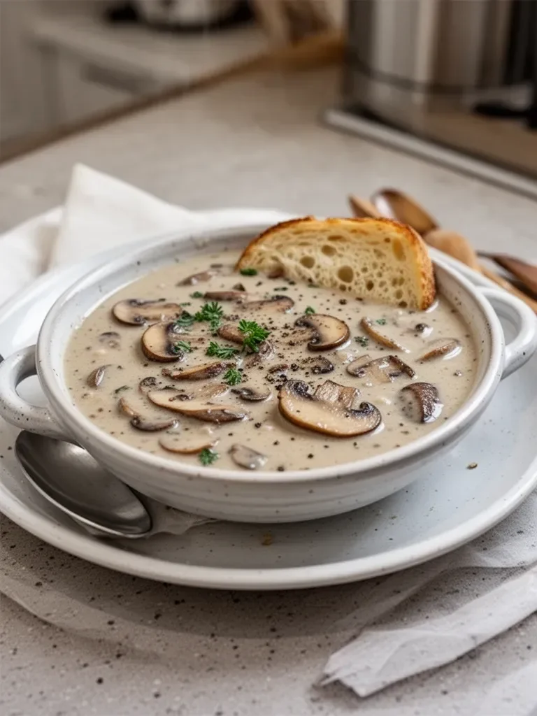 Best Creamy Mushroom Soup Ever! So Easy & Comforting