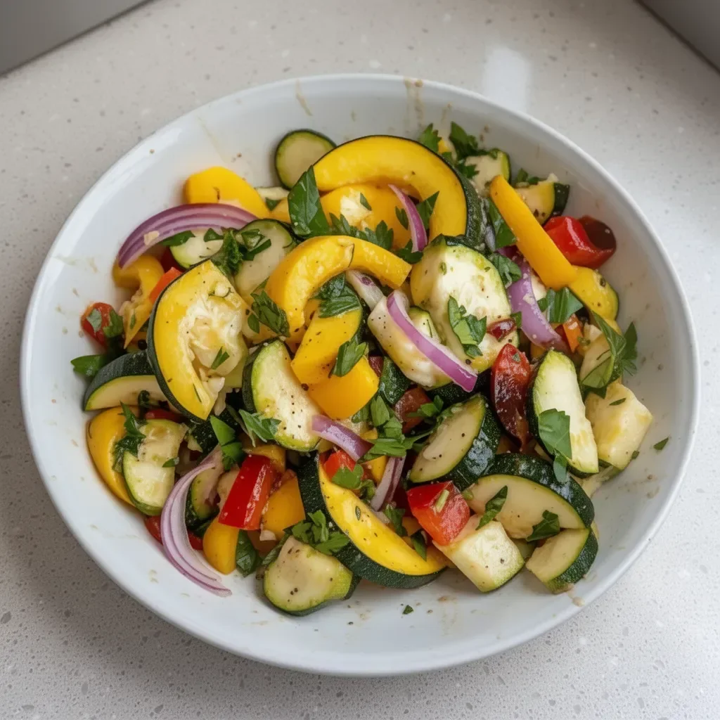 Best Zucchini and Yellow Squash Salad