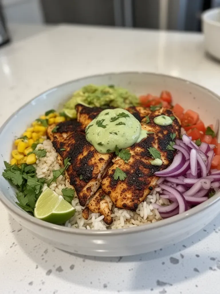 Blackened Fish Taco Bowls