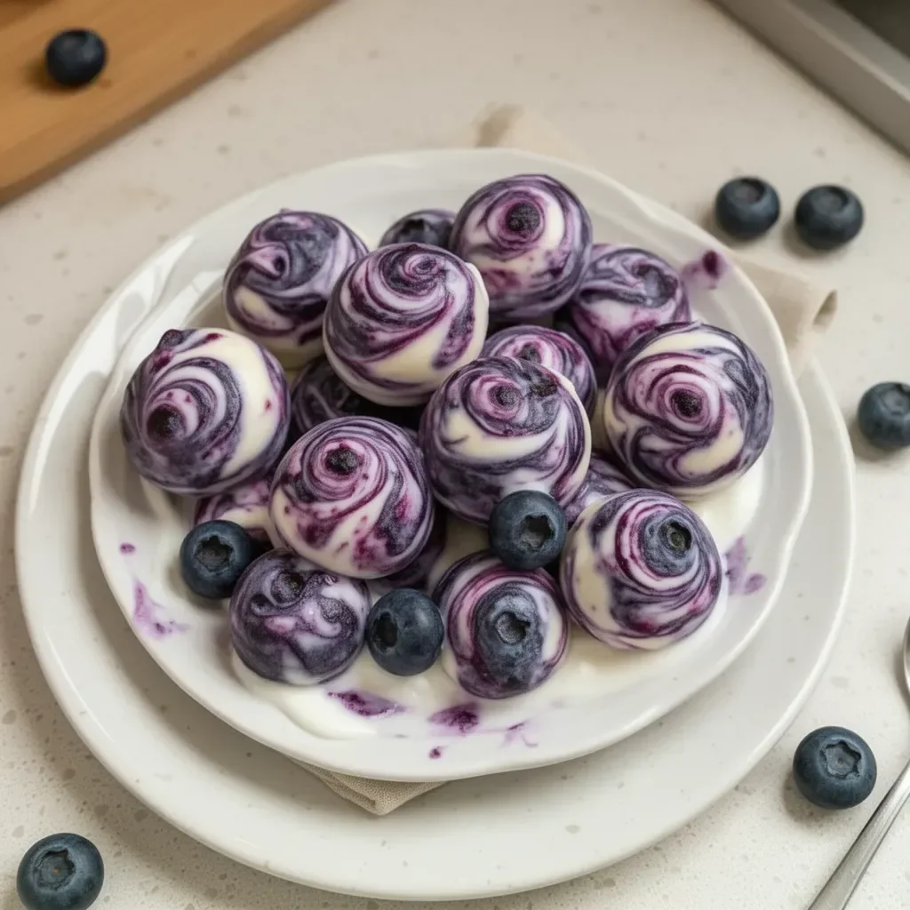 Blueberry Greek Yogurt Bites