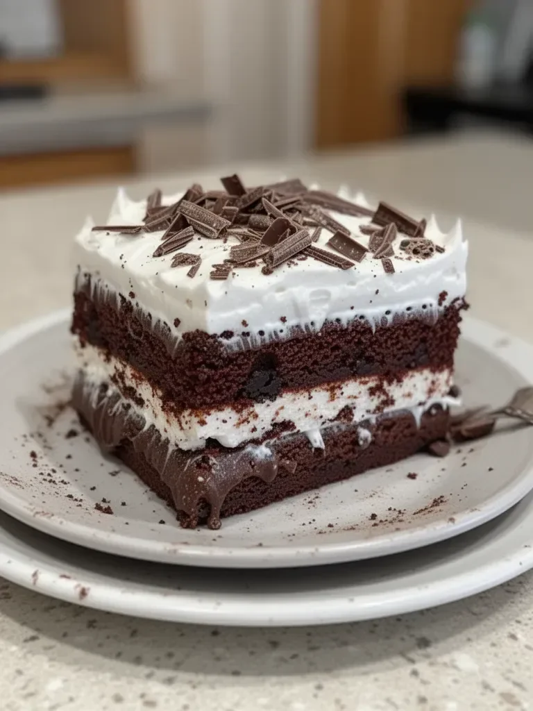 Brownie Refrigerator Cake