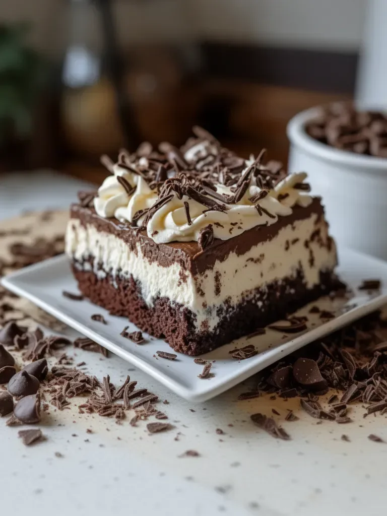 Brownie Refrigerator Cake