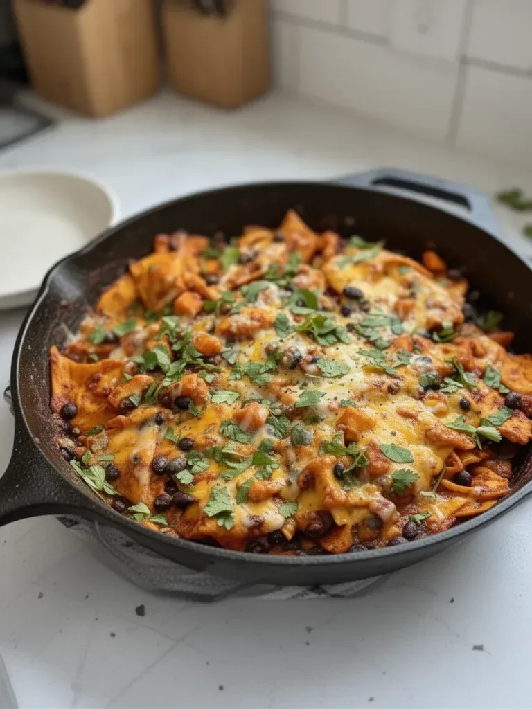 Butternut Squash & Black Bean Enchilada Skillet