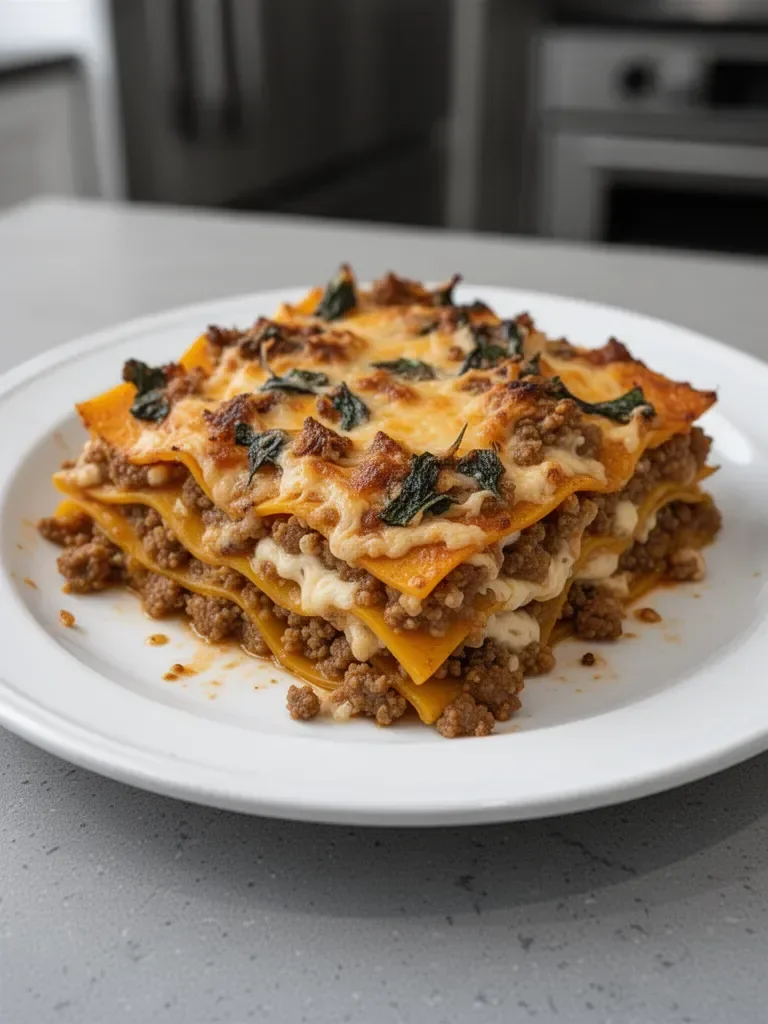 Butternut Squash Lasagna Casserole