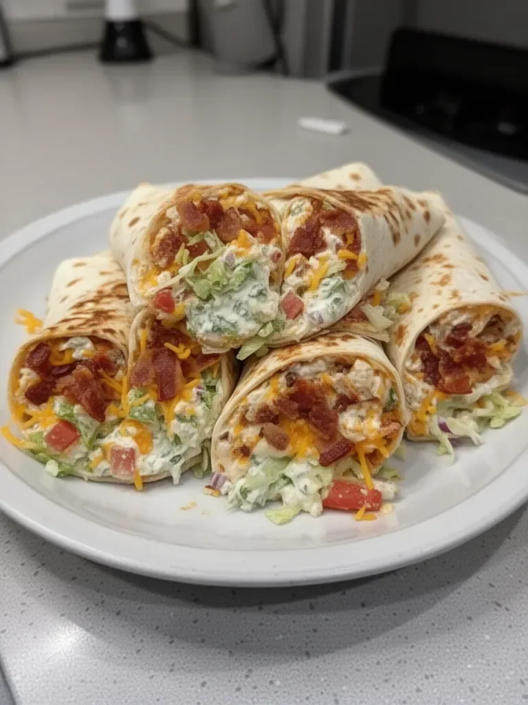Cheesy Bacon Ranch Wraps