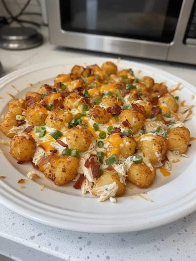 Chicken Bacon Ranch Tater Tot Casserole