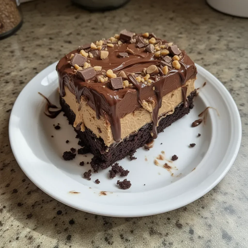 Chocolate Peanut Butter Mousse Cake