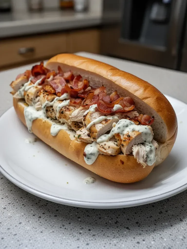 Chopped Chicken Bacon Ranch Sub