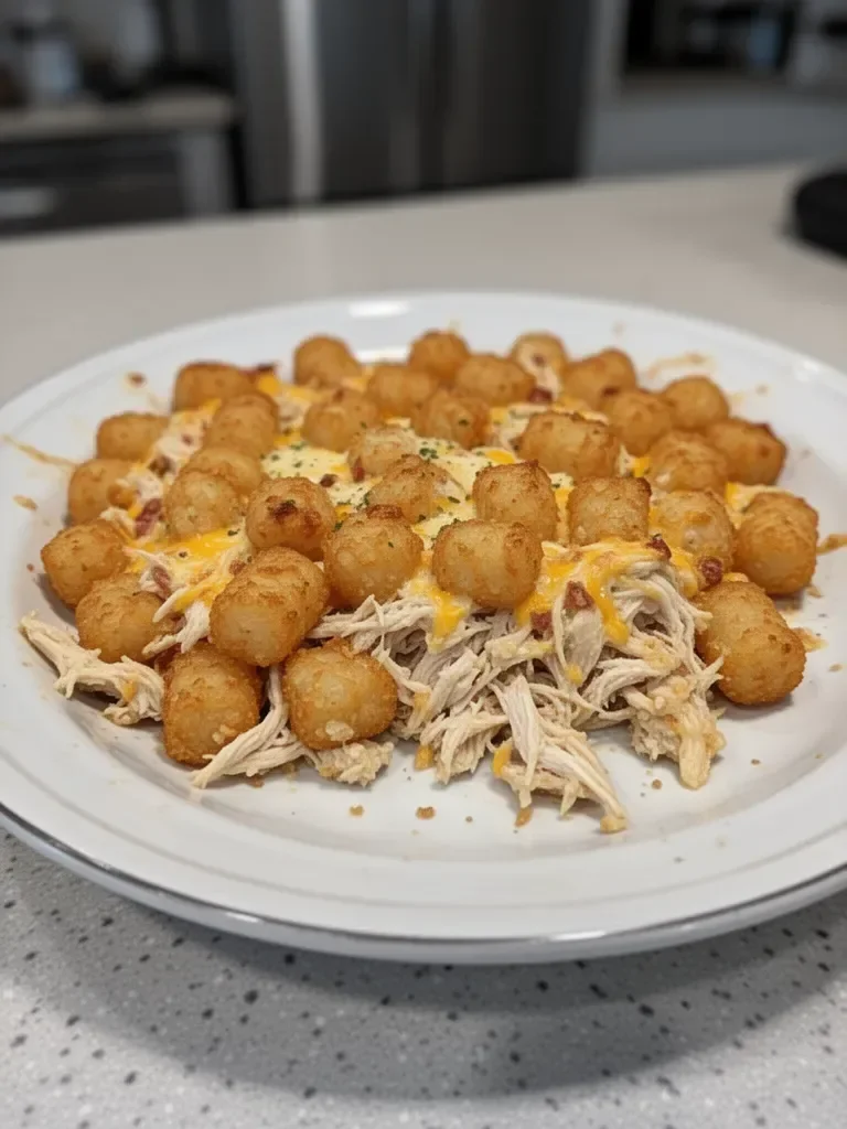 Cracked Out Chicken Tater Tot Casserole