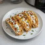Creamy Cheddar Ranch Chicken Tacos