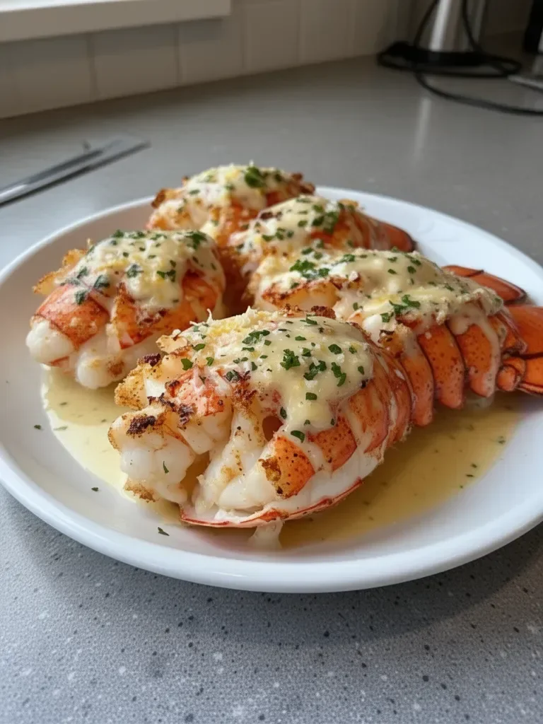 Creamy Garlic Butter Lobster Tails