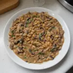 Creamy Mushroom Bean Stroganoff