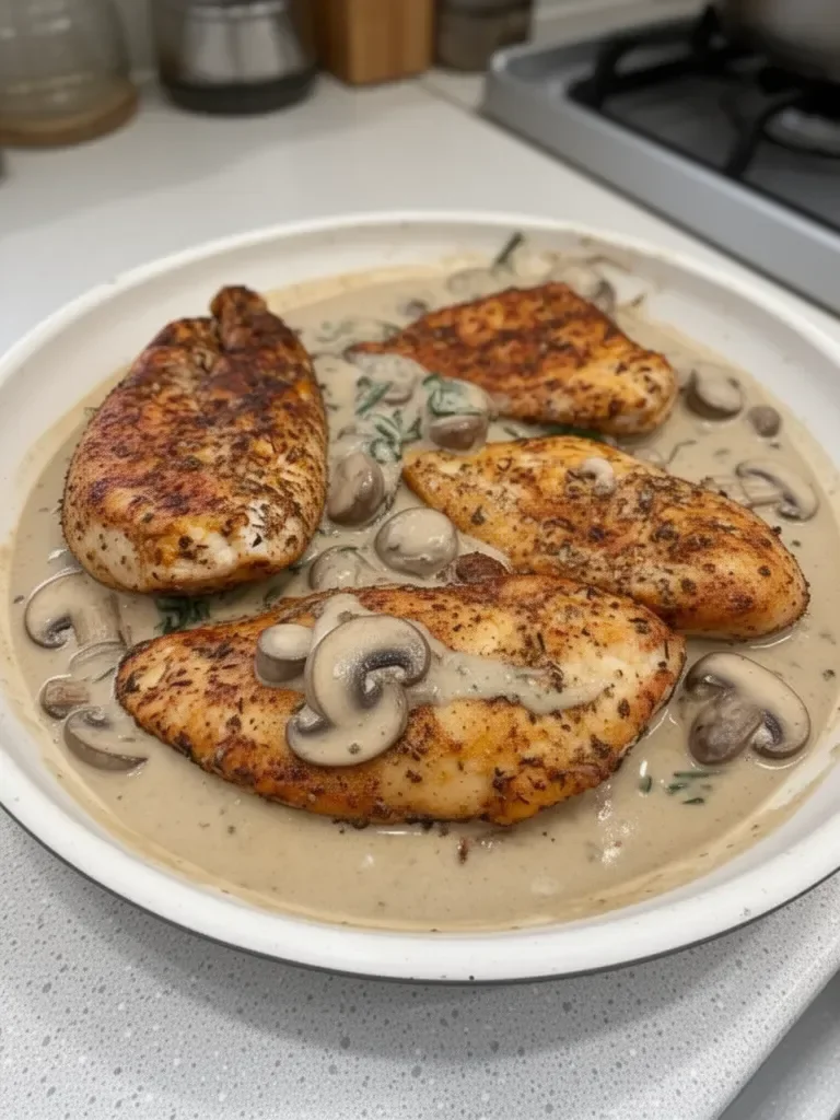Creamy Mushroom Chicken Recipe