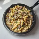 Creamy Tuscan Mushroom Pasta Skillet