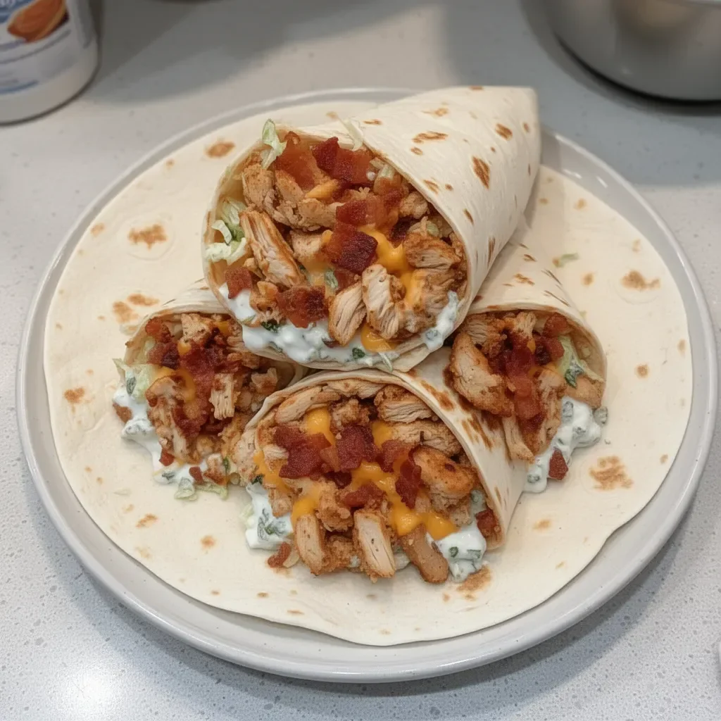 Crispy Chicken Bacon Ranch Wraps