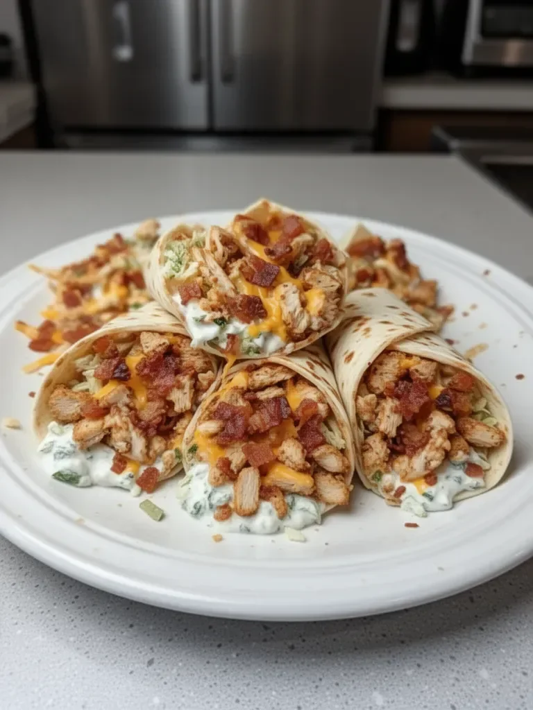 Crispy Chicken Bacon Ranch Wraps