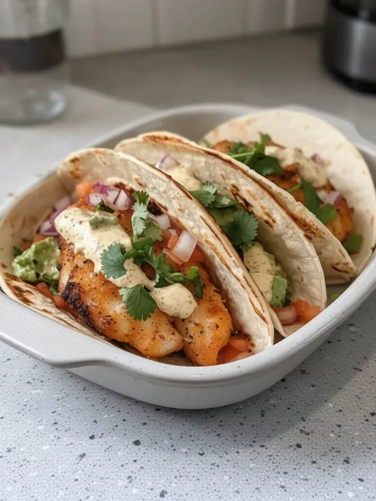 Crispy Cod Fish Tacos