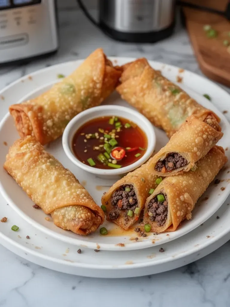 Crispy Ground Venison Egg Rolls