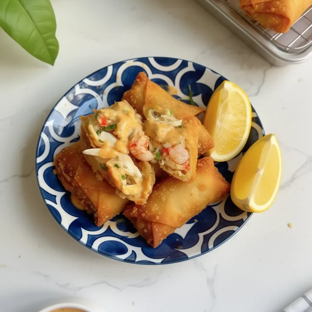 Crispy Seafood Egg Rolls