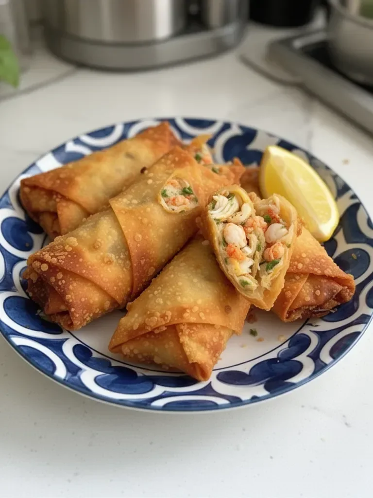 Crispy Seafood Egg Rolls