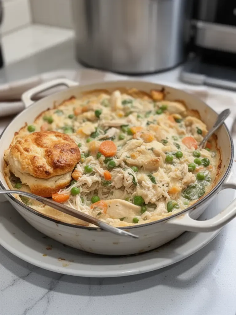 Crustless Chicken Pot Pie