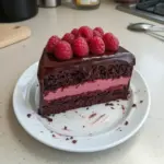 Dark Chocolate Raspberry Mousse Cake