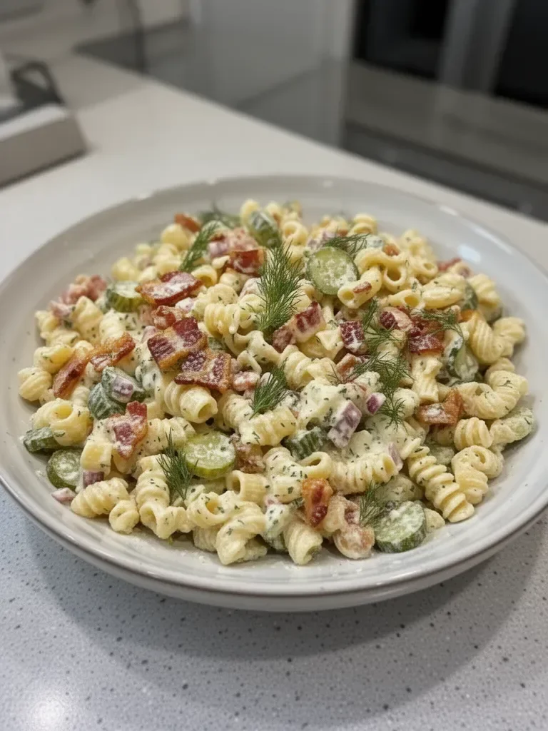 Dill Pickle Bacon Pasta Salad That Will Wow Your Taste Buds
