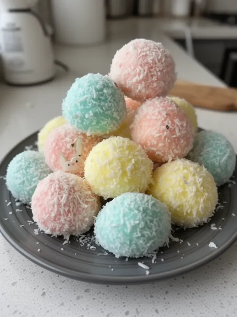 Easter Bunny Coconut Tails – A Sweet No-Bake Treat!