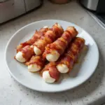 Easy Carnivore Diet Bacon Mozzarella Sticks