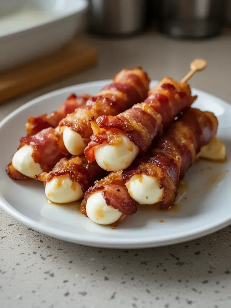 Easy Carnivore Diet Bacon Mozzarella Sticks