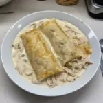 Easy Creamy White Chicken Enchiladas