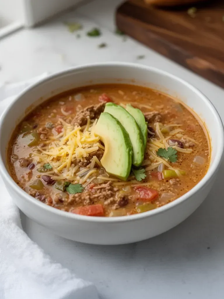 Easy Ground Venison Taco Soup